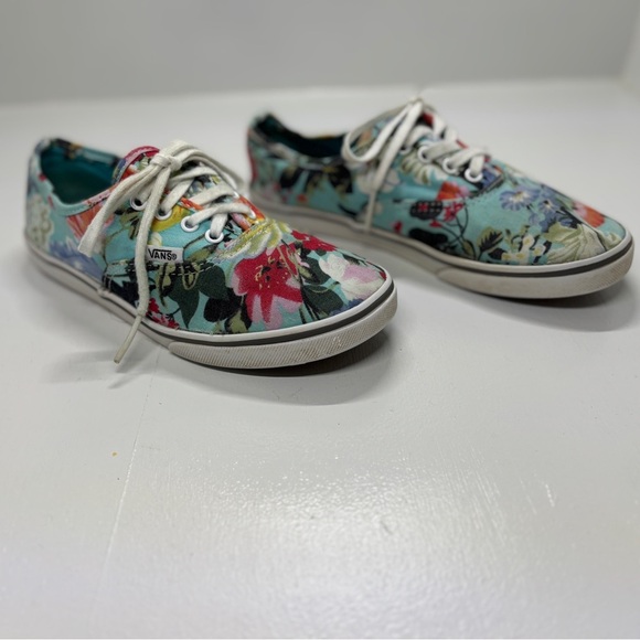 Vans off the Wall kids floral print size 4 - Picture 2 of 10